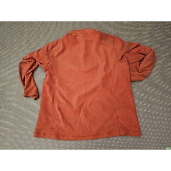 REI Co-op Long Sleeve 1/4 Zip Fleece Pullover Sweater Men's Medium Orange - Picture 10 of 11